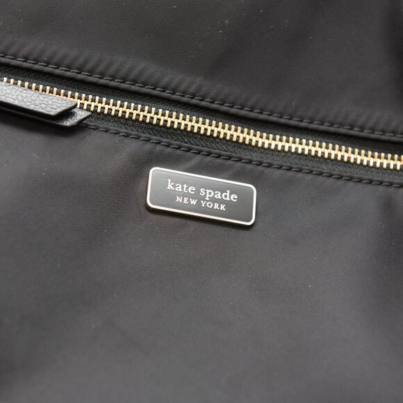 Kate Spade Weekender Tote Bag Nylon Crossbody Travel Bag Black - Picture 5 of 11